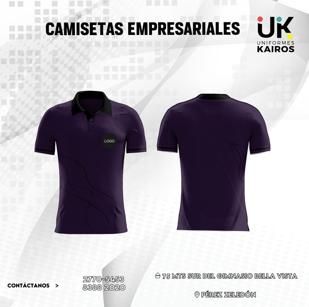 [KAI-EMP-001] Polo empresarial clásico morado