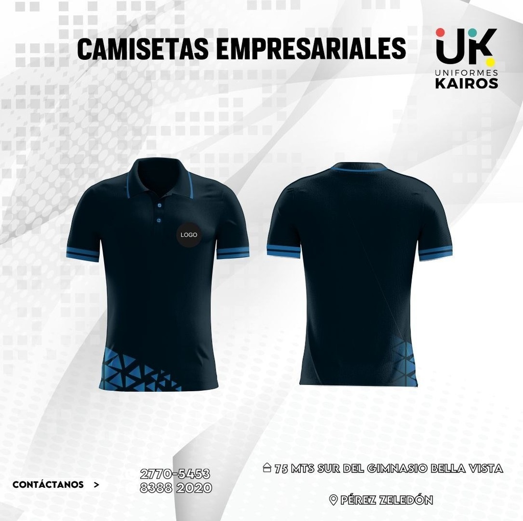 [KAI-EMP-004] Polo empresarial moderno verde y negro