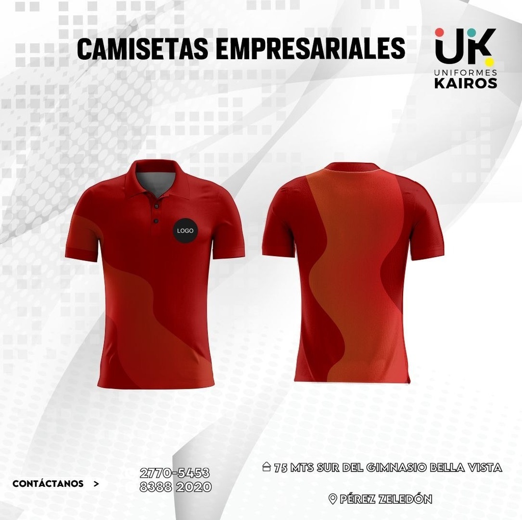 [KAI-EMP-005] Polo empresarial corporativo rojo