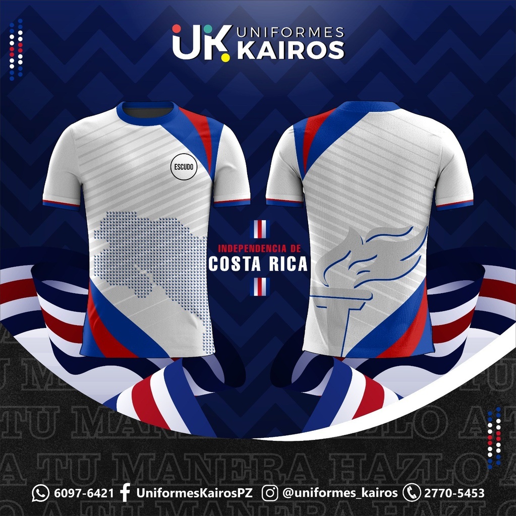 [KAI-15SEP-POLO-001] Polo patriótico Costa Rica clásico