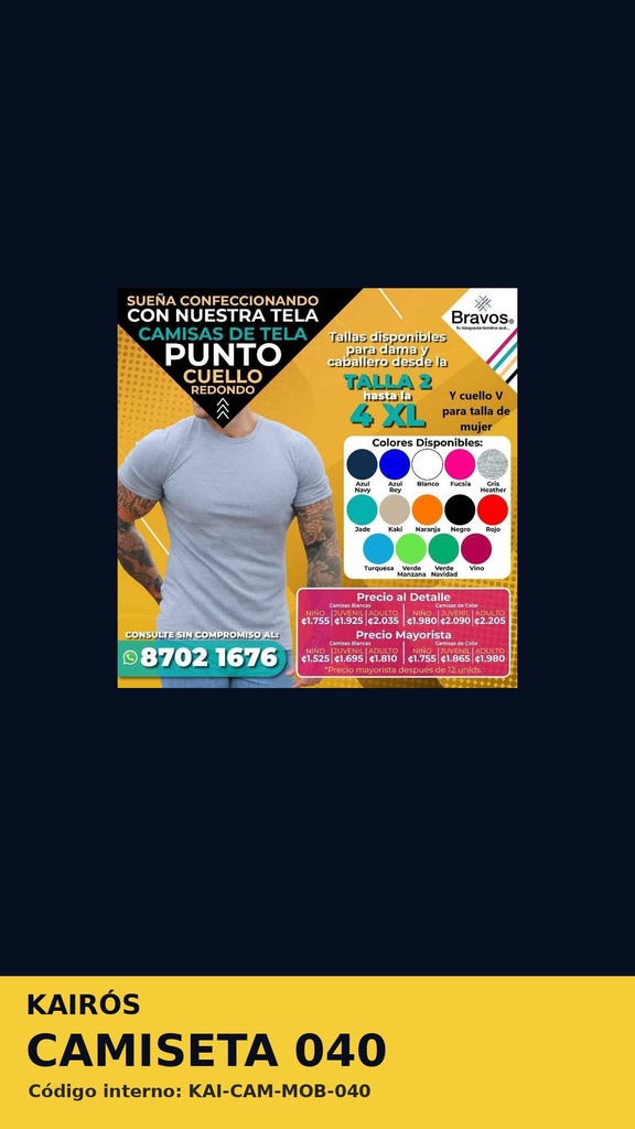 Camiseta 040 - Camisetas generales