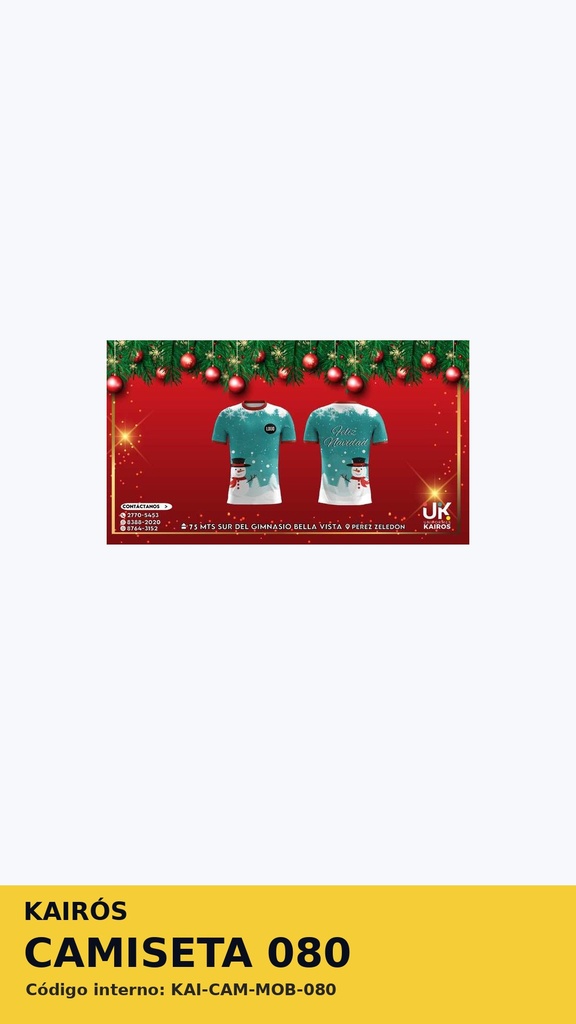 Camiseta 080 - Camisetas generales